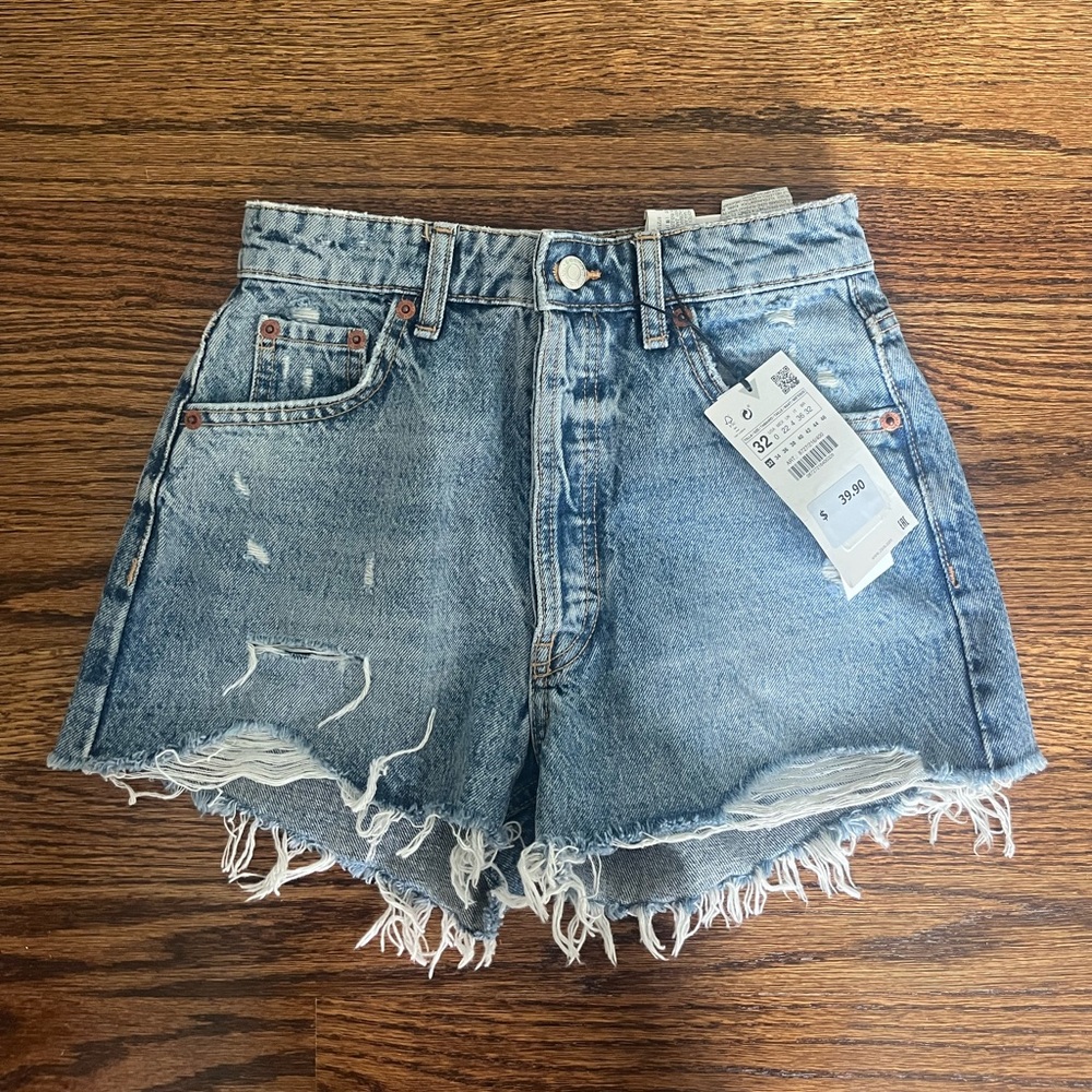 Zara denim shorts